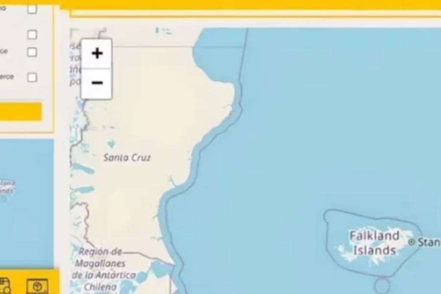 Correo Argentino corrigió un mapa que nombraba 