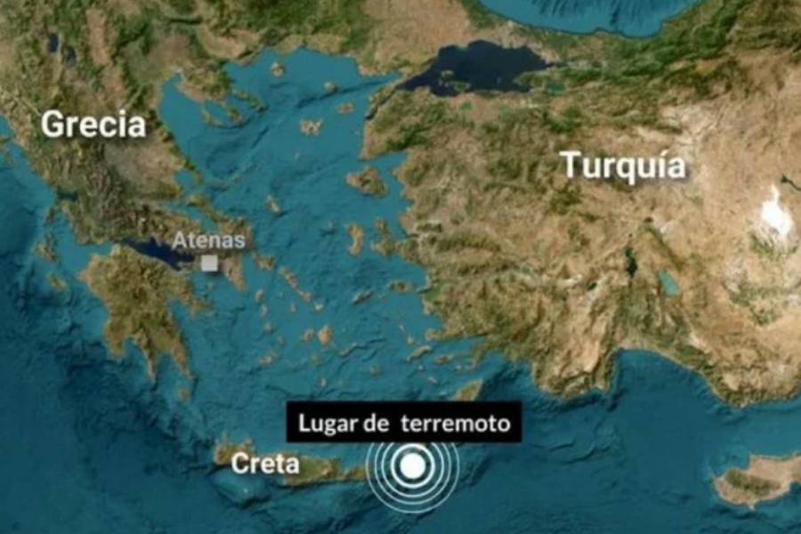 Fuerte terremoto de 5,9 en la isla de Creta en Grecia