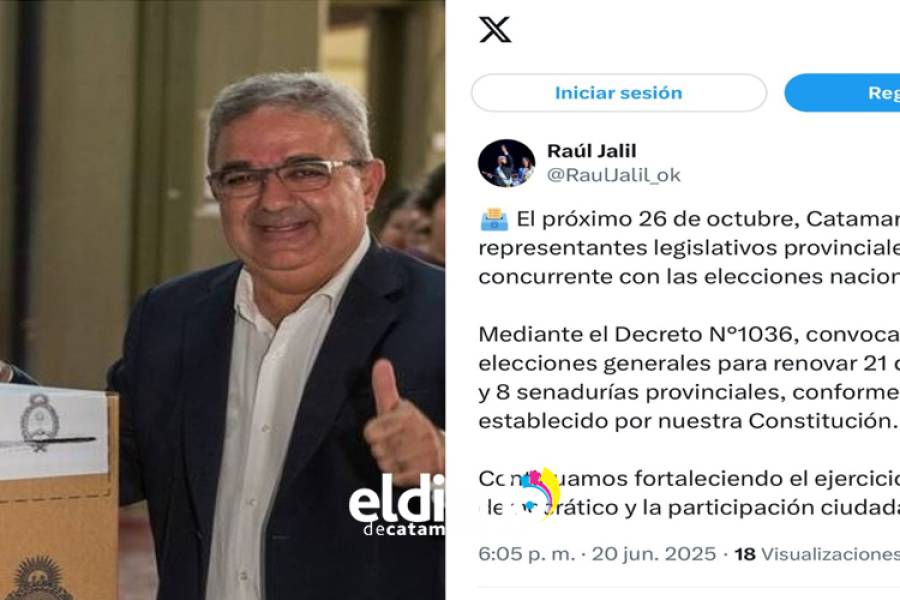 Jalil Convocó a Elecciones Legislativas