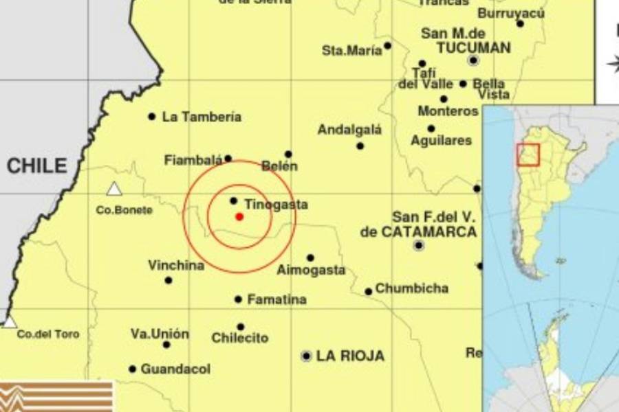 Leve sismo en el oeste de Catamarca: no se registraron daños