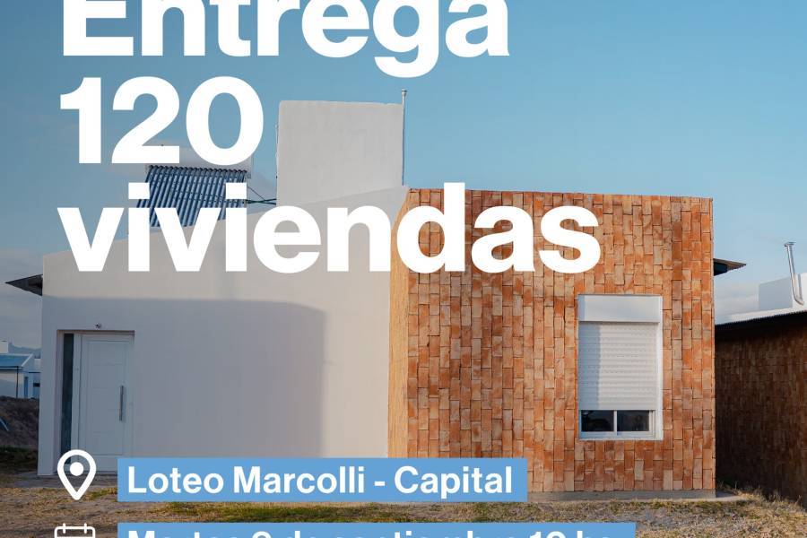 120 familias reciben sus viviendas en el Loteo Marcolli