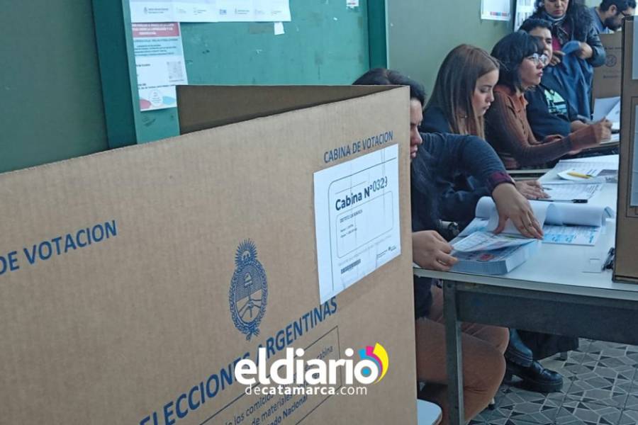 Elecciones 2025: A las 11 de la mañana de este domingo ya sufrago en Catamarca el 18%