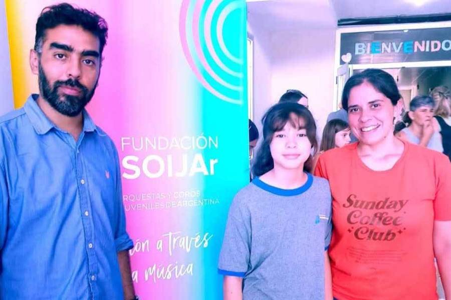 Jóvenes de la orquesta de Educación de la provincia participan del Festival Nacional Soijar