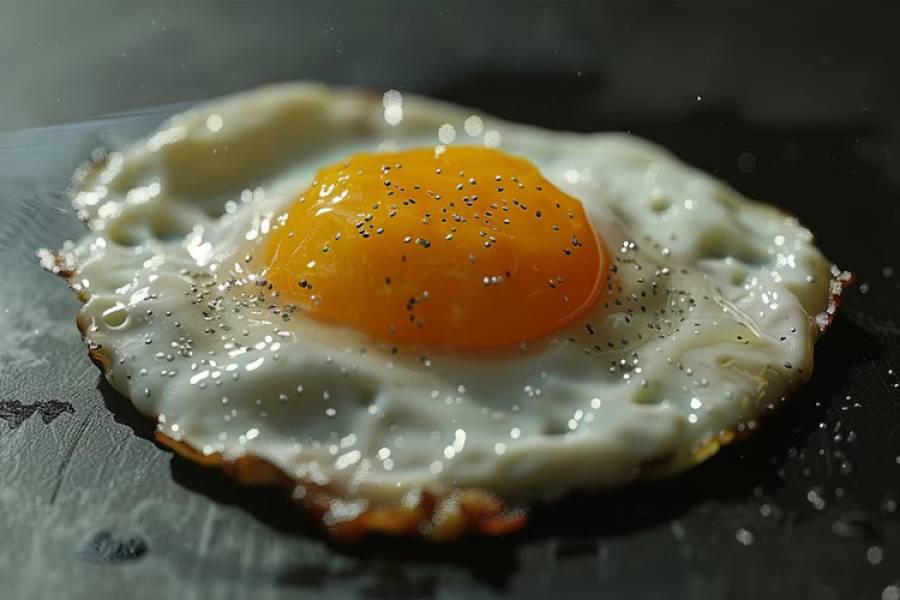 ¿Por qué el vinagre mejora el huevo frito en la sartén?