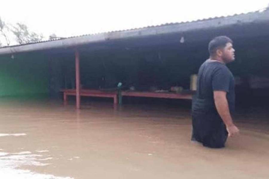 Tormenta arrasadora: 8 familias tuvieron que ser evacuadas