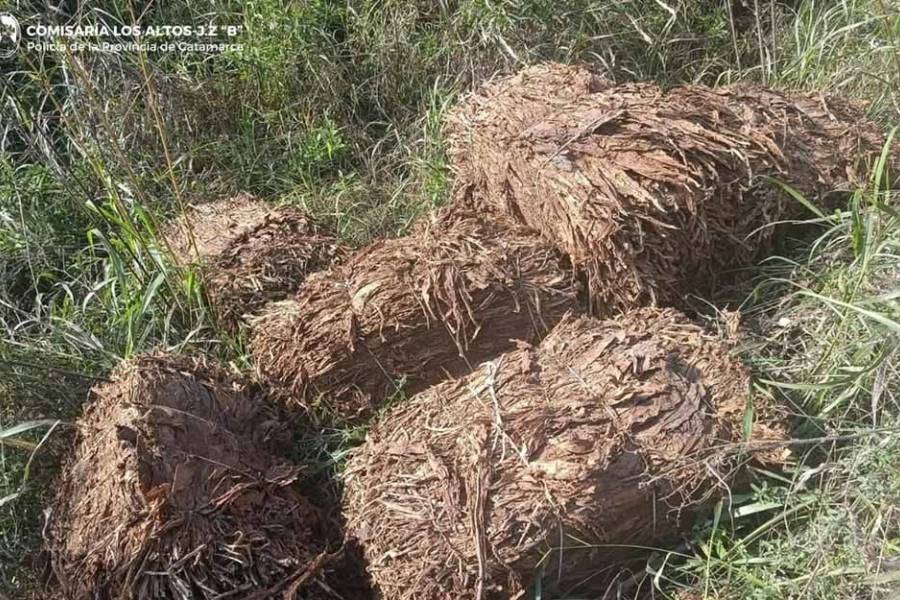 Hallazgo en Santa Rosa: la policía secuestro ocho fardos de tabaco abandonados