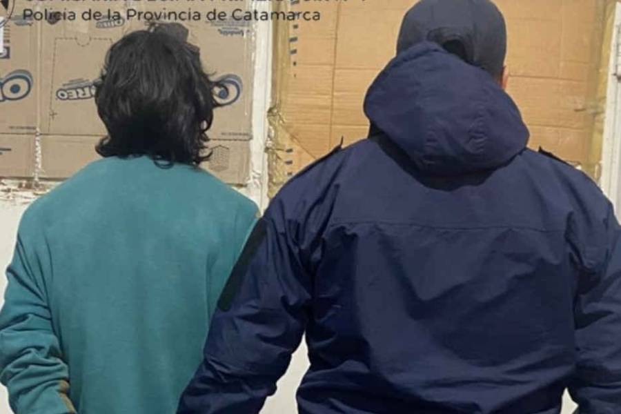 Caminaba con una puerta y dos ventanas y lo pescó la policía