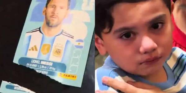 Todo es dolor. Rompió sin querer la figurita de Messi del Mundial y explotó el video: hasta reaccionó MrBeast
