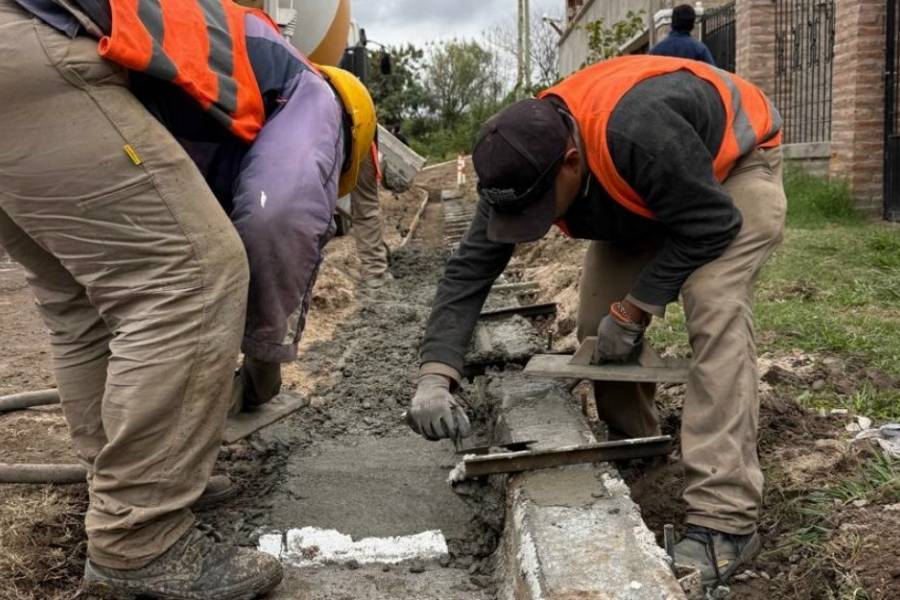 Valle Viejo avanza con obras de infraestructura en el barrio Jardín de Las Chacras
