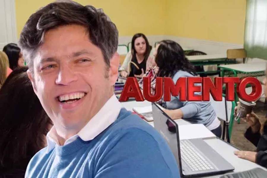 Axel Kicillof activó paritarias y los docentes de Buenos Aires cobrarán $2.037.149