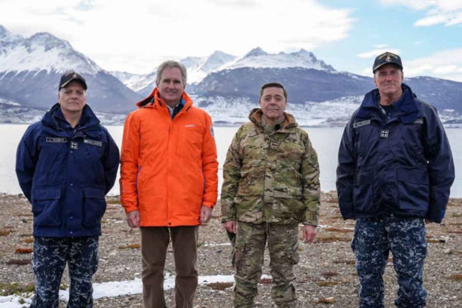 Malvinas: Quirno y Presti recorrieron en Ushuaia el predio donde se construirá la Base Naval Integrada