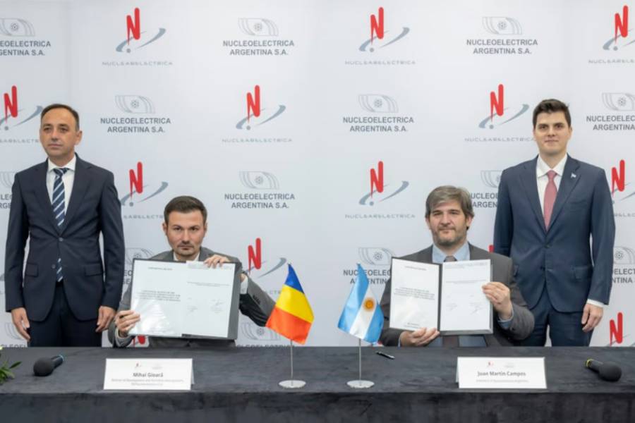 Nucleoeléctrica firmó un acuerdo con Rumania para cooperar en proyectos nucleares
