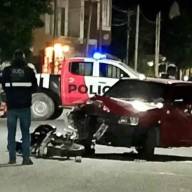 Santa María: Joven sufrió heridas tras protagonizar un siniestro vial